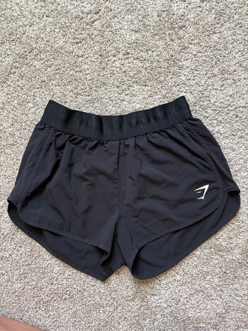 Gymshark Black Women's Athletic Running Shorts